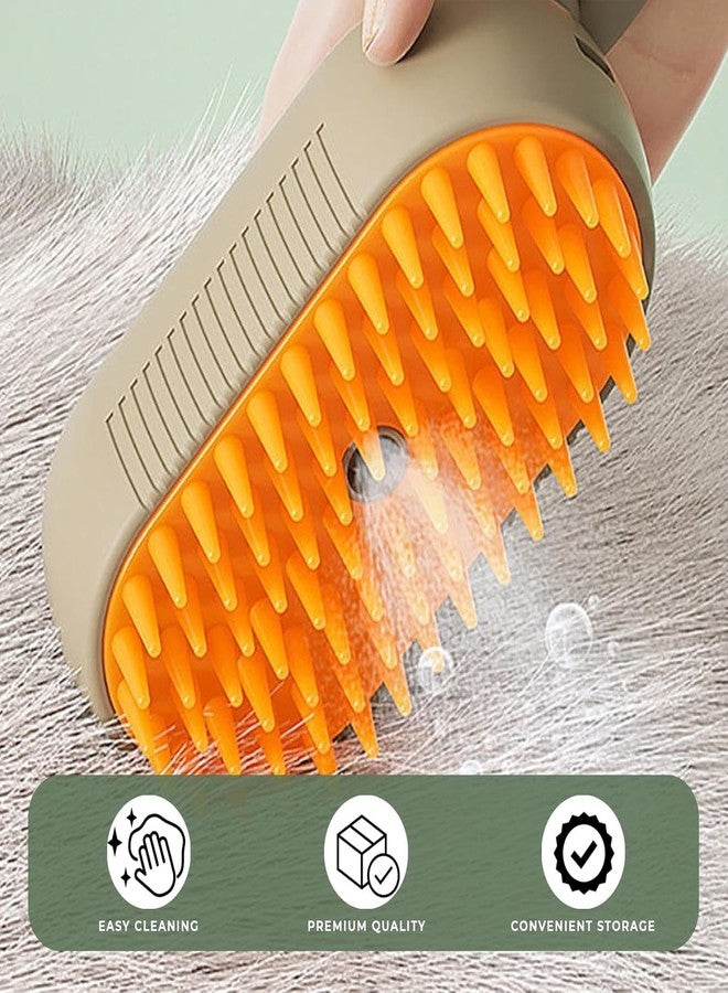 BRAVIK Pet Hair Brush for Dogs & Cats 3 in1 Water Steam Brush Silicone Hair Comb, Multifunctional Water Brush Spa for Dogs Steamy Brush for Pet - Image 3